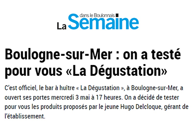 Article de Louis Nam pour La Semaine dans le Boulonnais – 10/05/2023